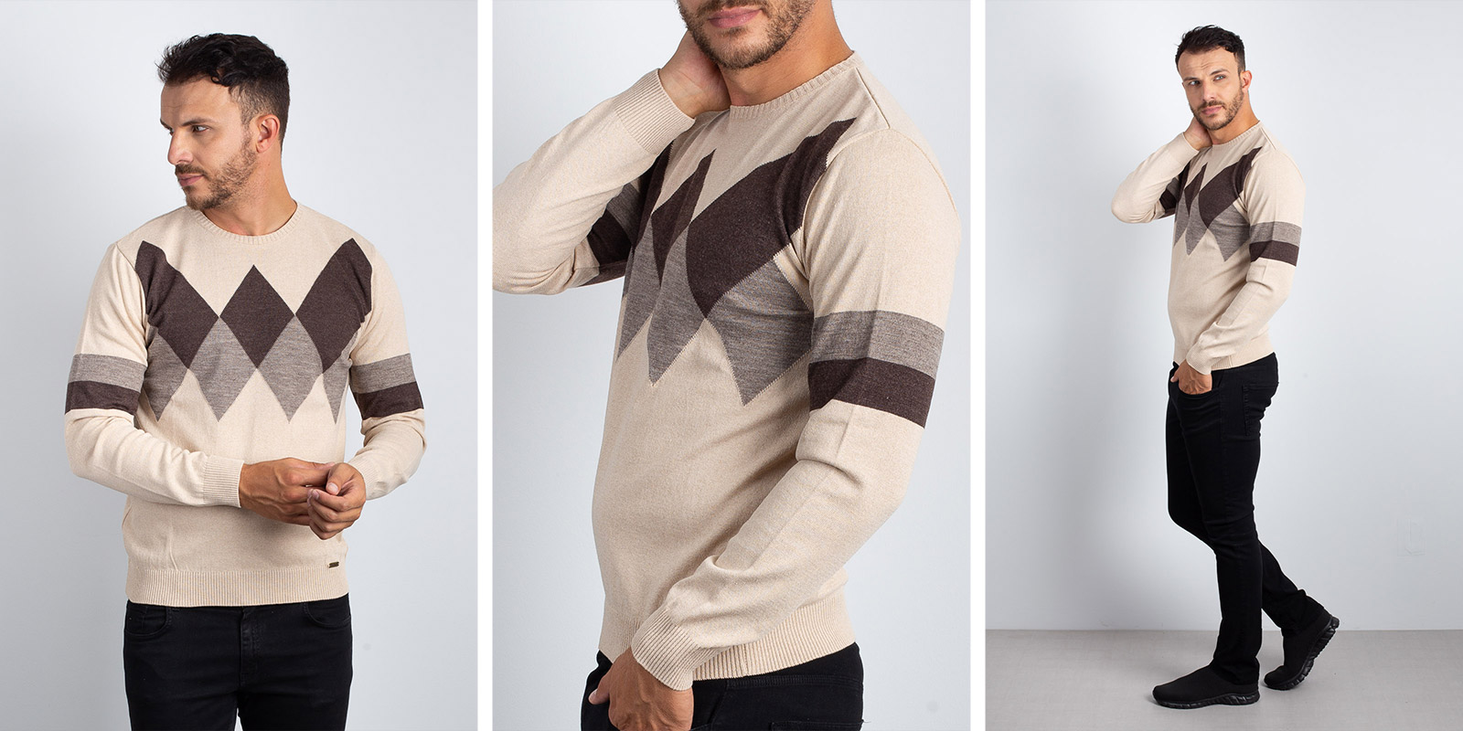 Sueter Modelo 4 modelos de suéteres masculinos para o frio • Enluaze